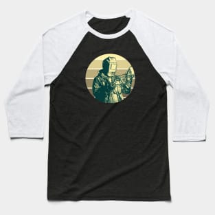 Welder drawing with retro style Baseball T-Shirt